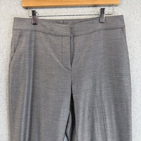 St John Womens Gray Trousers Pants Straight Leg‎ Wool Blend Office Slacks Size 8 - Picture 4 of 14